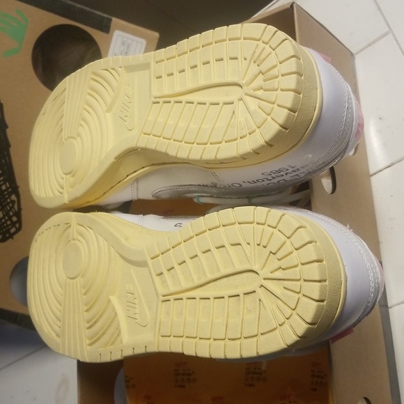 Off-White Nike Dunk Low Lot 1 of 50 M9.5/W11 features white canvas upper white - Picture 12 of 17